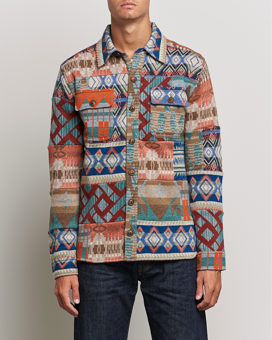Mies | Kauluspaidat | RRL | Limited Edition Patchwork Shirt Multi