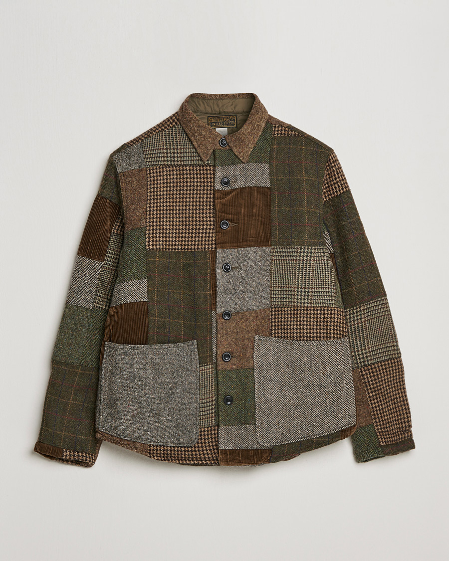 Mies | Kauluspaidat | RRL | Townsend Patchwork Overshirt Tan