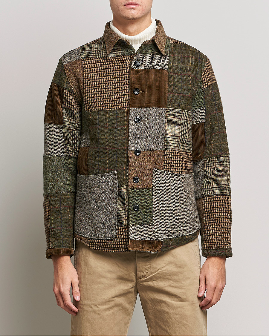 Mies | Kauluspaidat | RRL | Townsend Patchwork Overshirt Tan