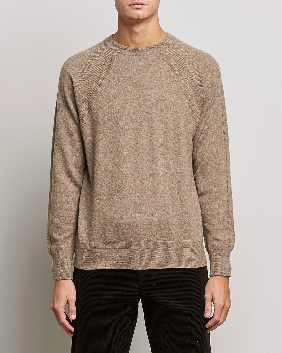 Mies |  | Johnstons of Elgin | Seamless Cashmere Roundneck Otter