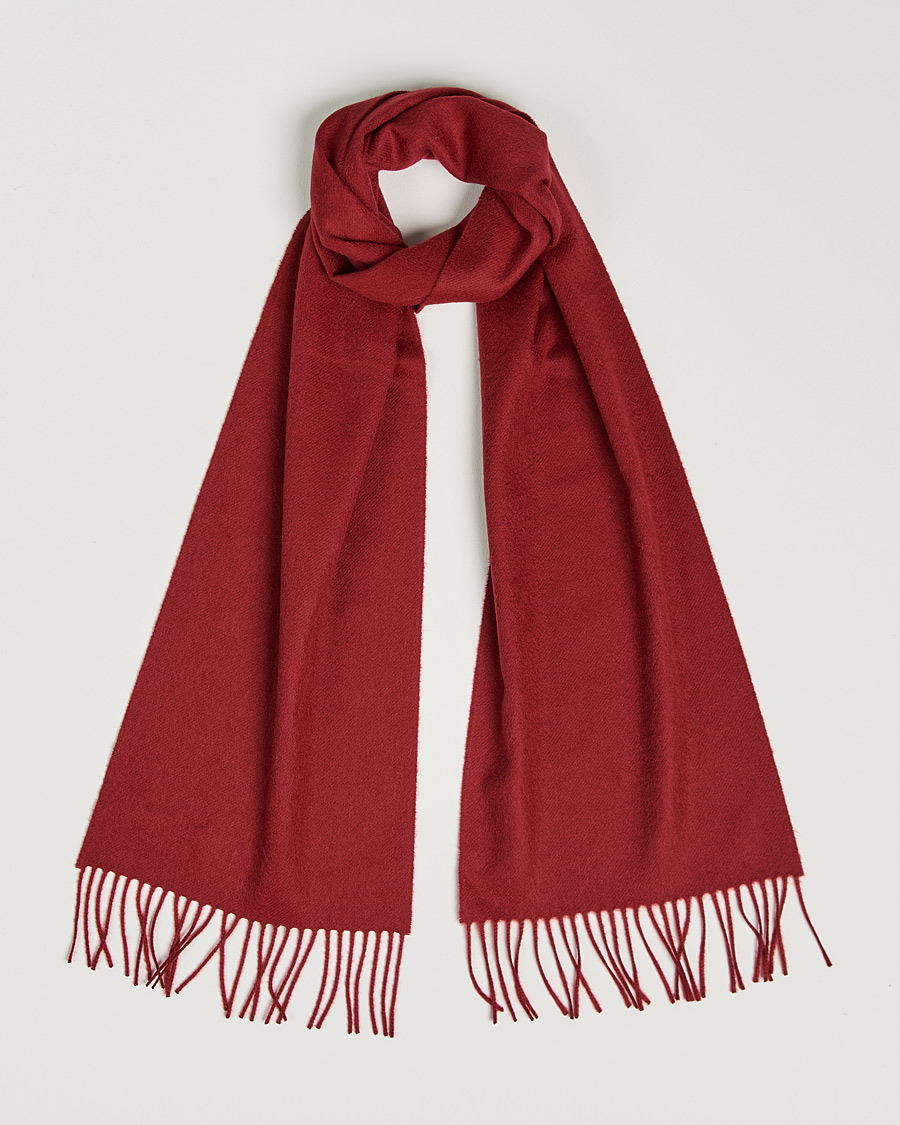 Mies | Johnstons of Elgin Cashmere Scarf Wine | Johnstons of Elgin | Cashmere Scarf Wine