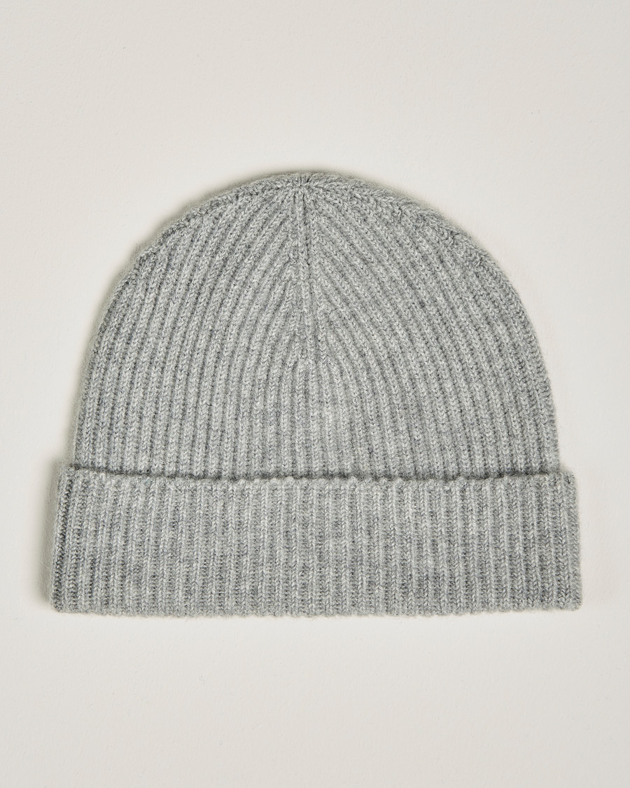 Miehet |  | Johnstons of Elgin | Cashmere Ribbed Hat Silver