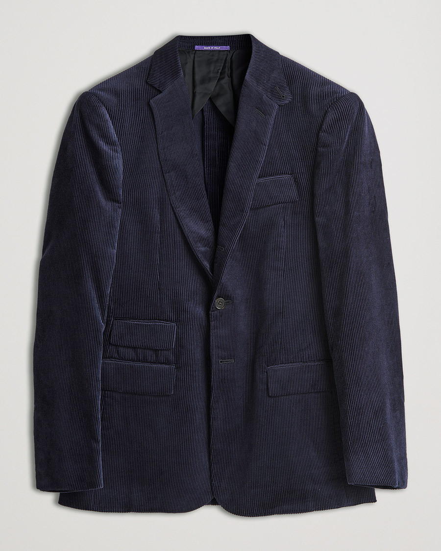 Mies | Pikkutakit | Ralph Lauren Purple Label | Wale Corduroy Blazer Chairman Navy