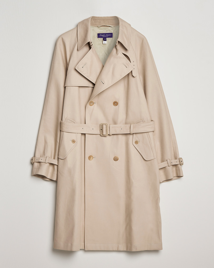 Mies | Takit | Ralph Lauren Purple Label | Classic Trench Coat Khaki Stone
