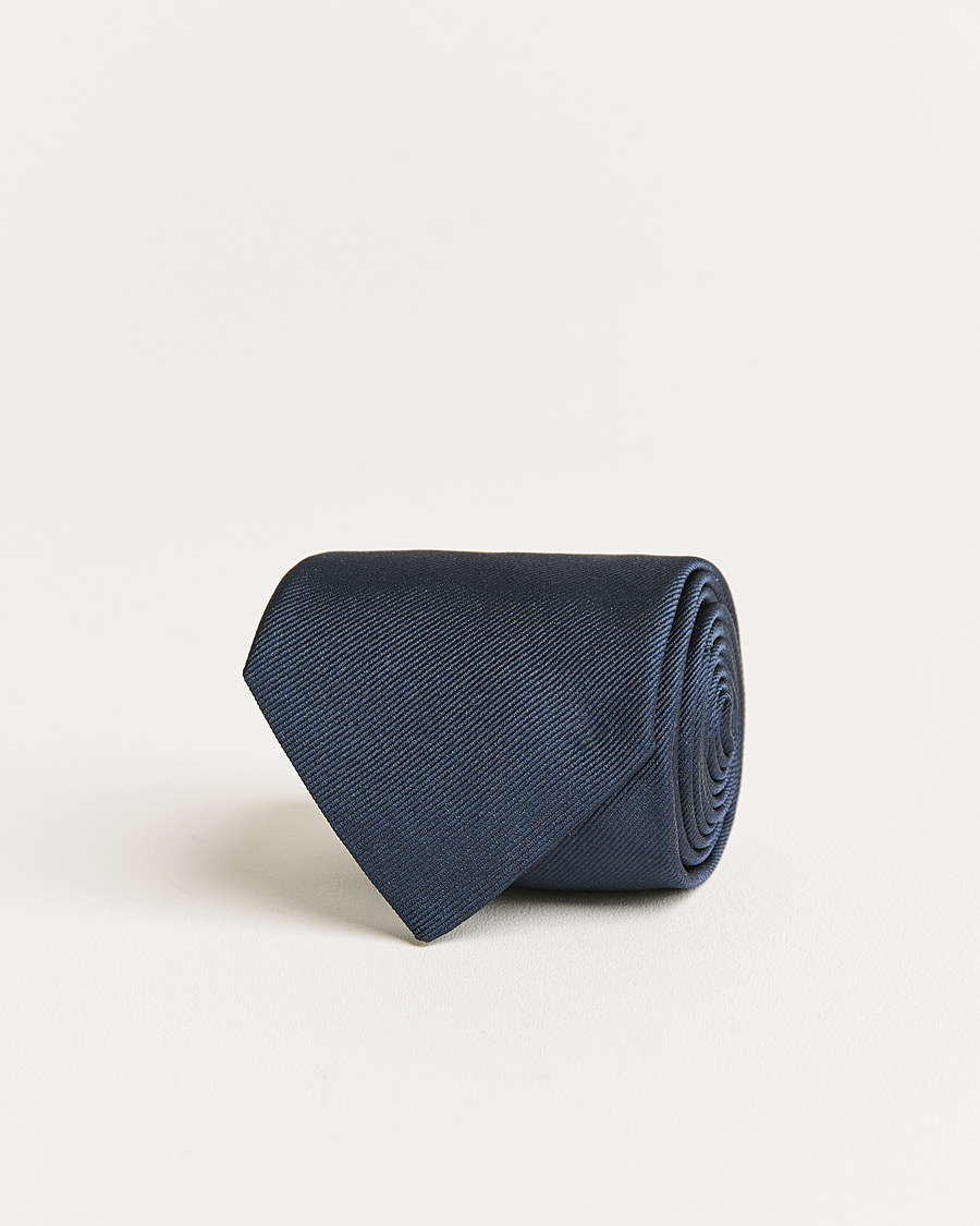 Mies | E. Marinella 3-Fold Swedish Bandiera Silk Tie Navy | E. Marinella | 3-Fold Swedish Bandiera Silk Tie Navy