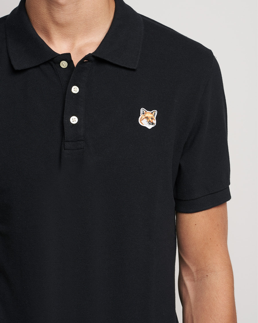 Mies | Pikeet | Maison Kitsuné | Fox Head Polo Black