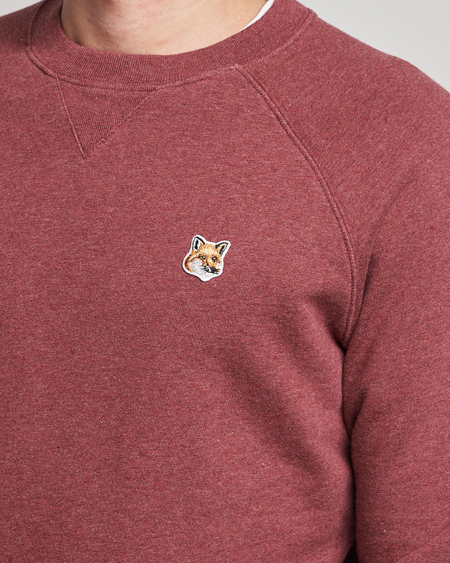 Mies | Puserot | Maison Kitsuné | Fox Head Sweatshirt Wine