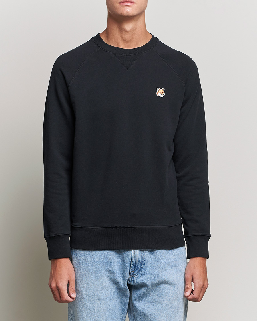 Mies |  | Maison Kitsuné | Fox Head Sweatshirt Black