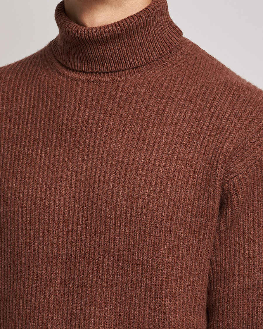 Mies | Puserot | Samsøe Samsøe | Samsøe & Samsøe Logan Heavy Knitted Roll Neck Cappuccino
