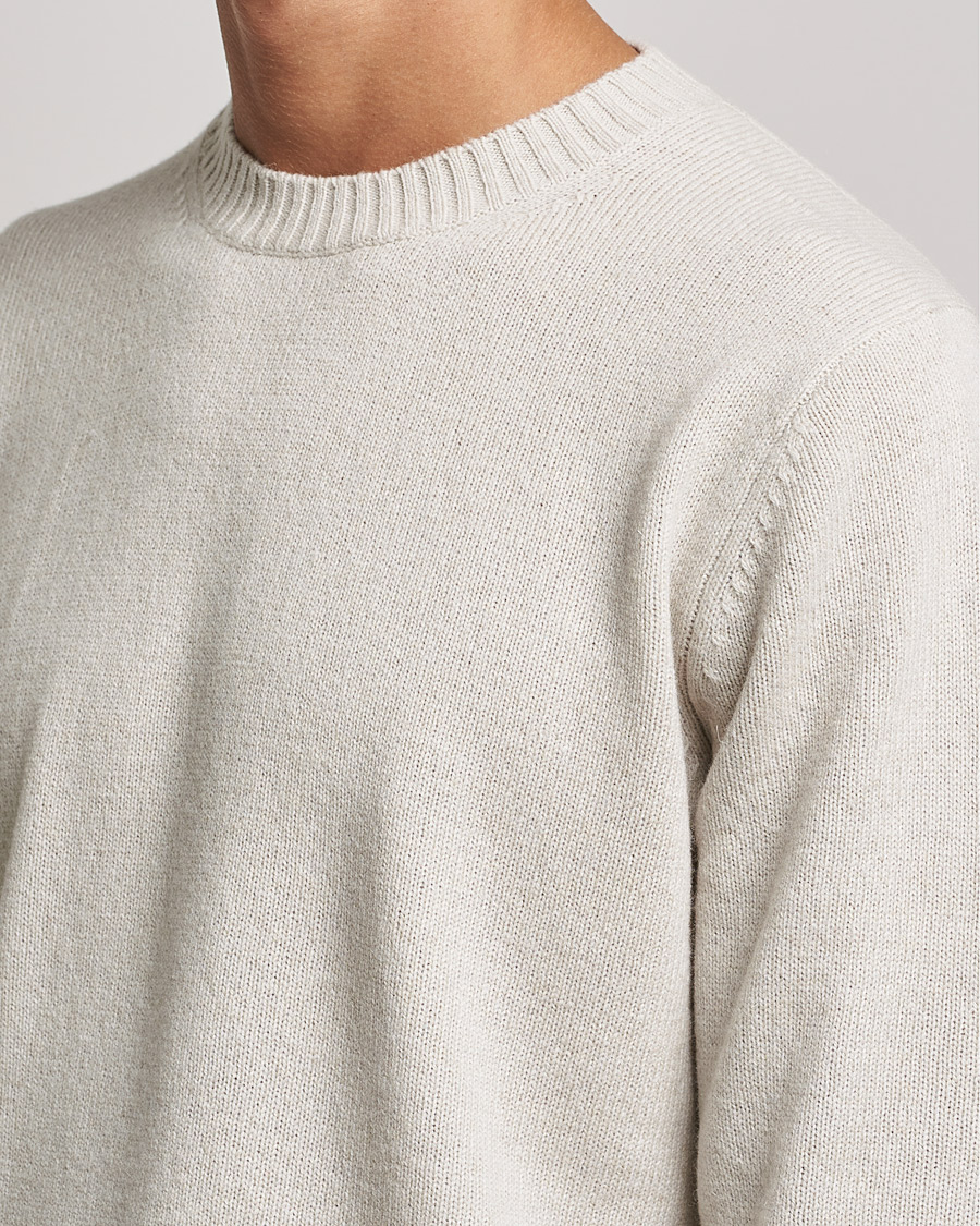 Mies | Puserot | Samsøe Samsøe | Samsøe & Samsøe Syllie Wool Crew Neck Oatmeal