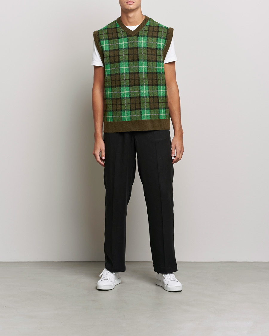 Mies | Puserot | Samsøe Samsøe | Samsøe & Samsøe James Fine Merino Knitted Vest Medium Green