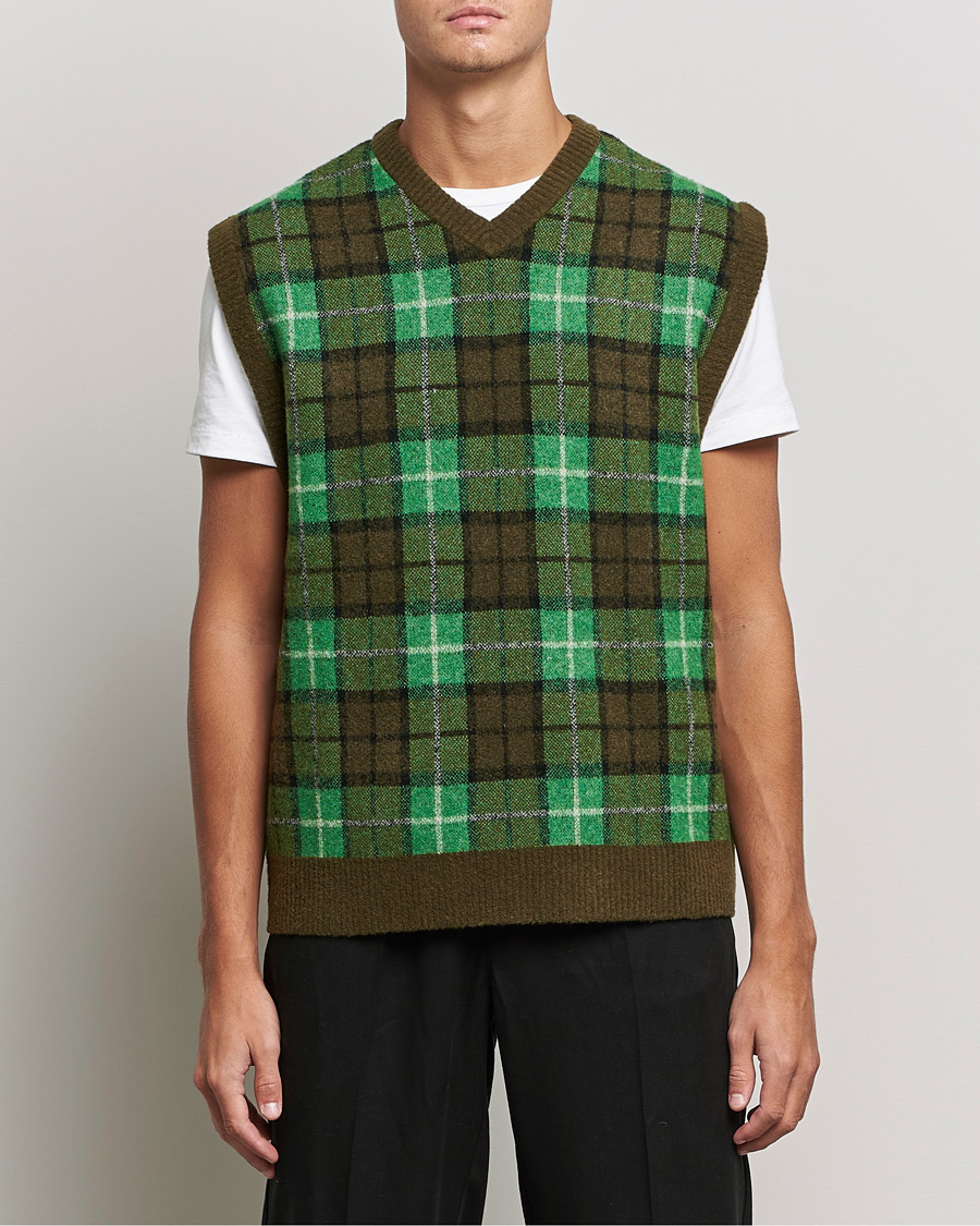 Mies | Puserot | Samsøe Samsøe | Samsøe & Samsøe James Fine Merino Knitted Vest Medium Green