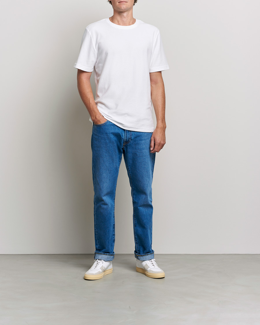 Mies | Lyhythihaiset t-paidat | Samsøe & Samsøe | Odin Terry Organic Cotton T-Shirt White