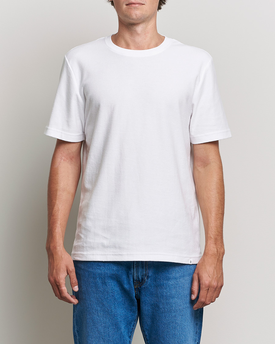 Mies | T-paidat | Samsøe Samsøe | Samsøe & Samsøe Odin Terry Organic Cotton T-Shirt White