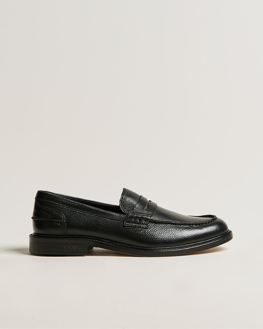Mies | VINNY's Townee Penny Loafer Black Grain | VINNY's | Townee Penny Loafer Black Grain