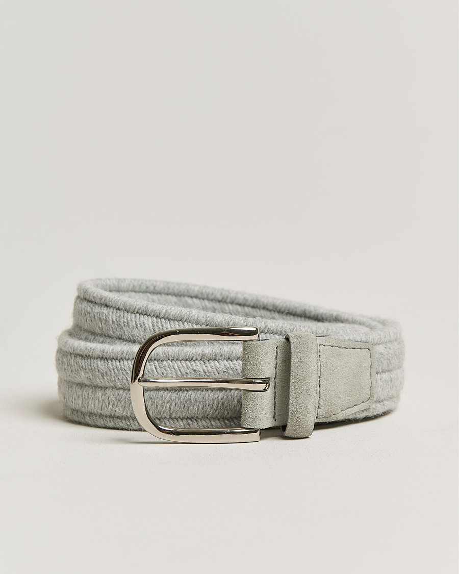 Miehet |  | Orciani | Elastic Wool Belt 3,5 cm Grey