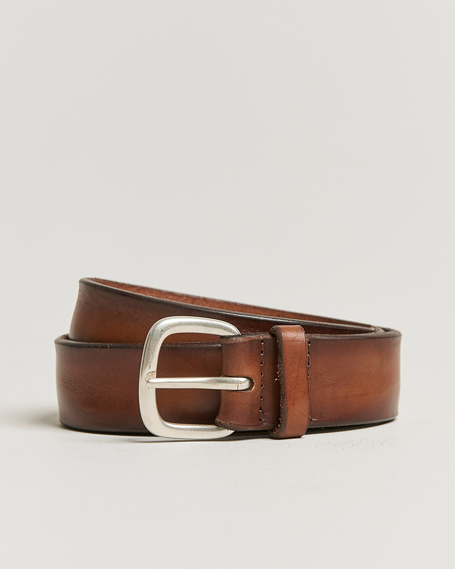 Mies | Orciani Vachetta Belt 3,5 cm Cognac | Orciani | Vachetta Belt 3,5 cm Cognac