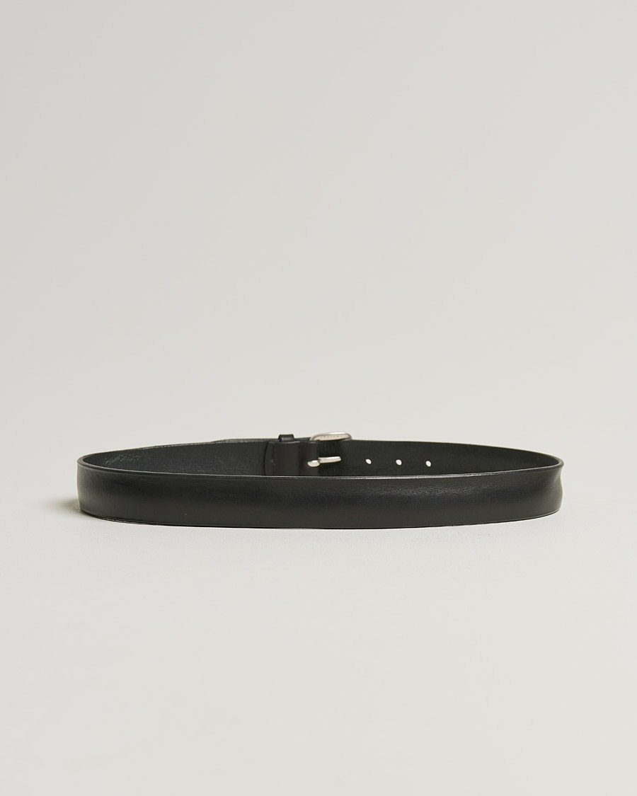 Mies | Orciani Vachetta Belt 3,5 cm Black | Orciani | Vachetta Belt 3,5 cm Black