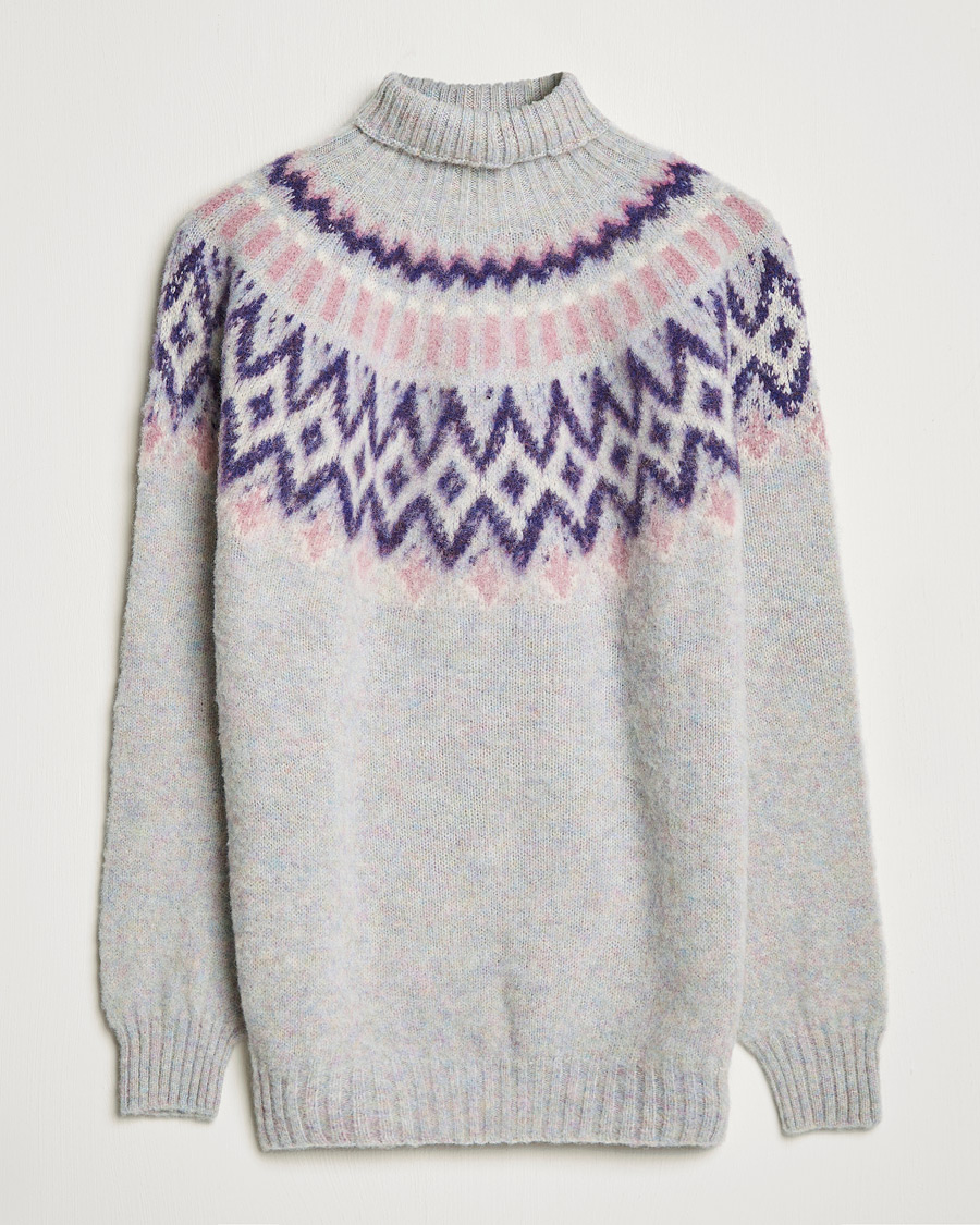Mies | Puserot | Howlin' | Brushed Wool Fair Isle Roll Neck Galaxy