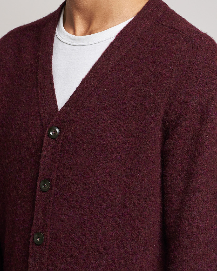 Mies | Puserot | Howlin' | Brushed Wool Cardigan Bordeaux