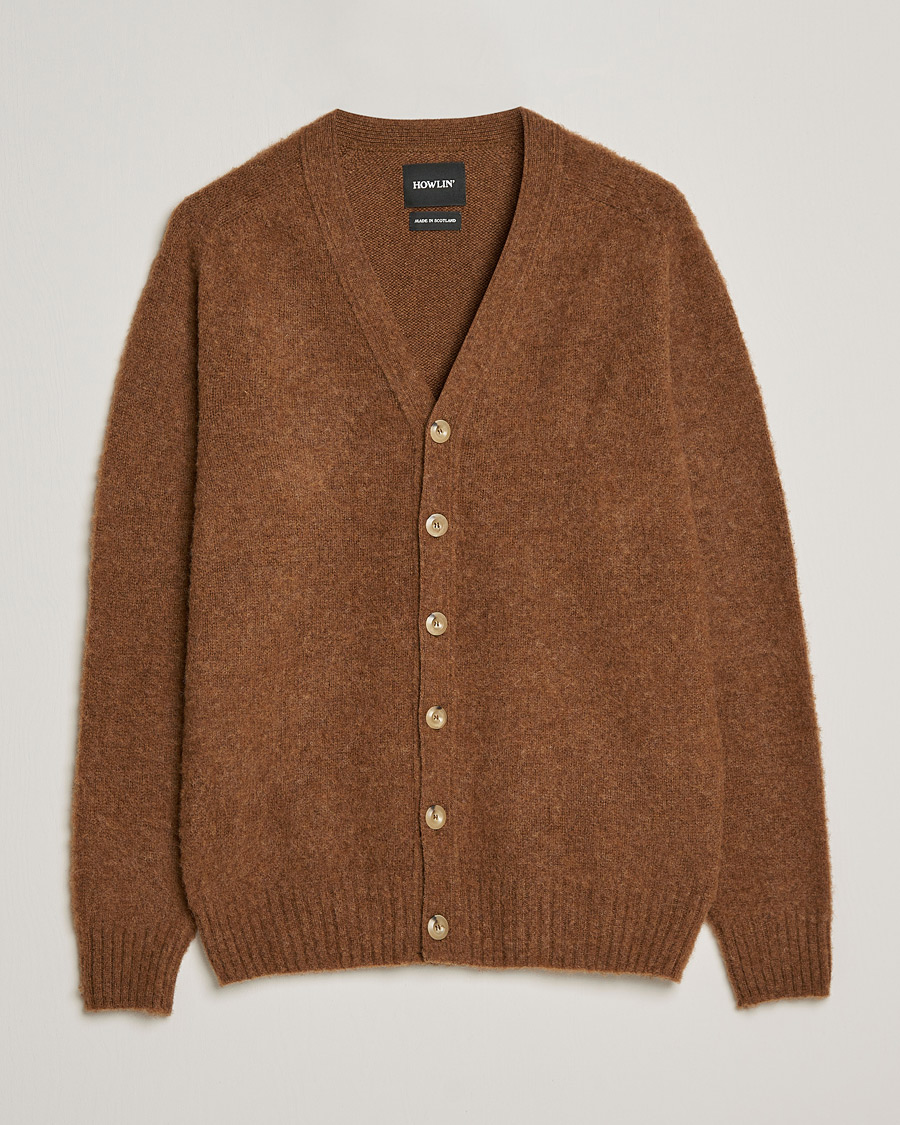 Mies | Puserot | Howlin' | Brushed Wool Cardigan Nuts