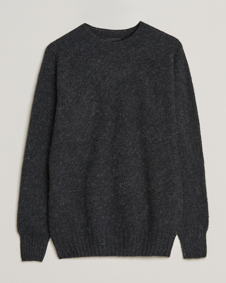 Mies | Puserot | Howlin' | Brushed Wool Sweater Charcoal