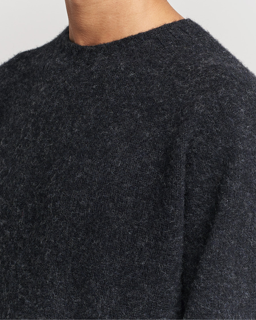 Mies | Puserot | Howlin' | Brushed Wool Sweater Charcoal