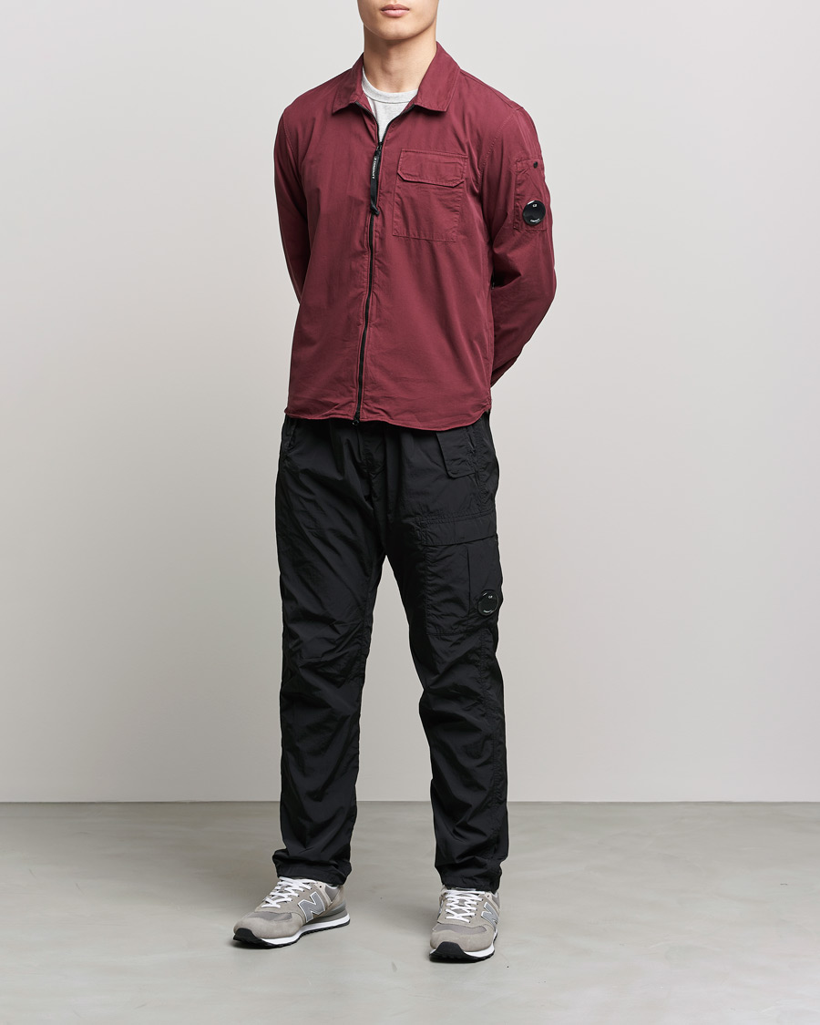 Mies | Kauluspaidat | C.P. Company | Garment Dyed Gabardine Overshirt WIne