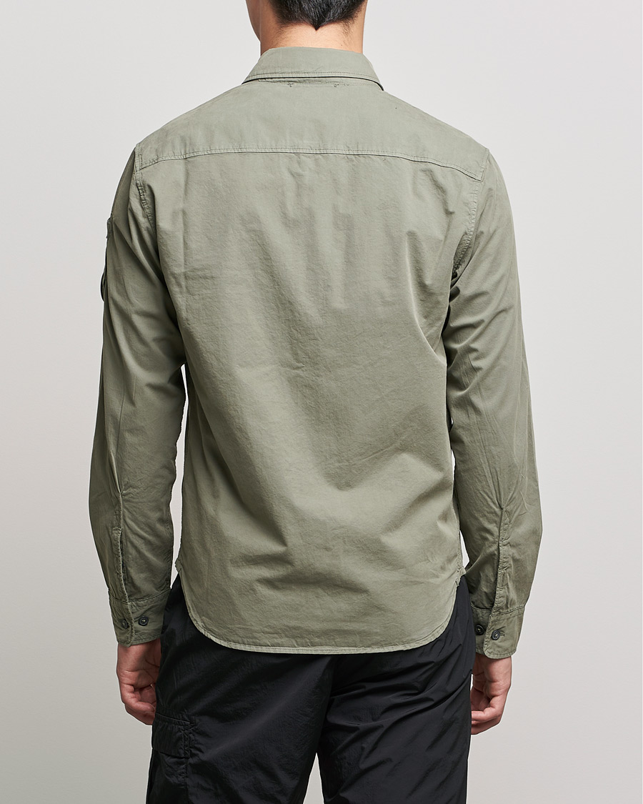 Mies | Kauluspaidat | C.P. Company | Garment Dyed Gabardine Overshirt Green