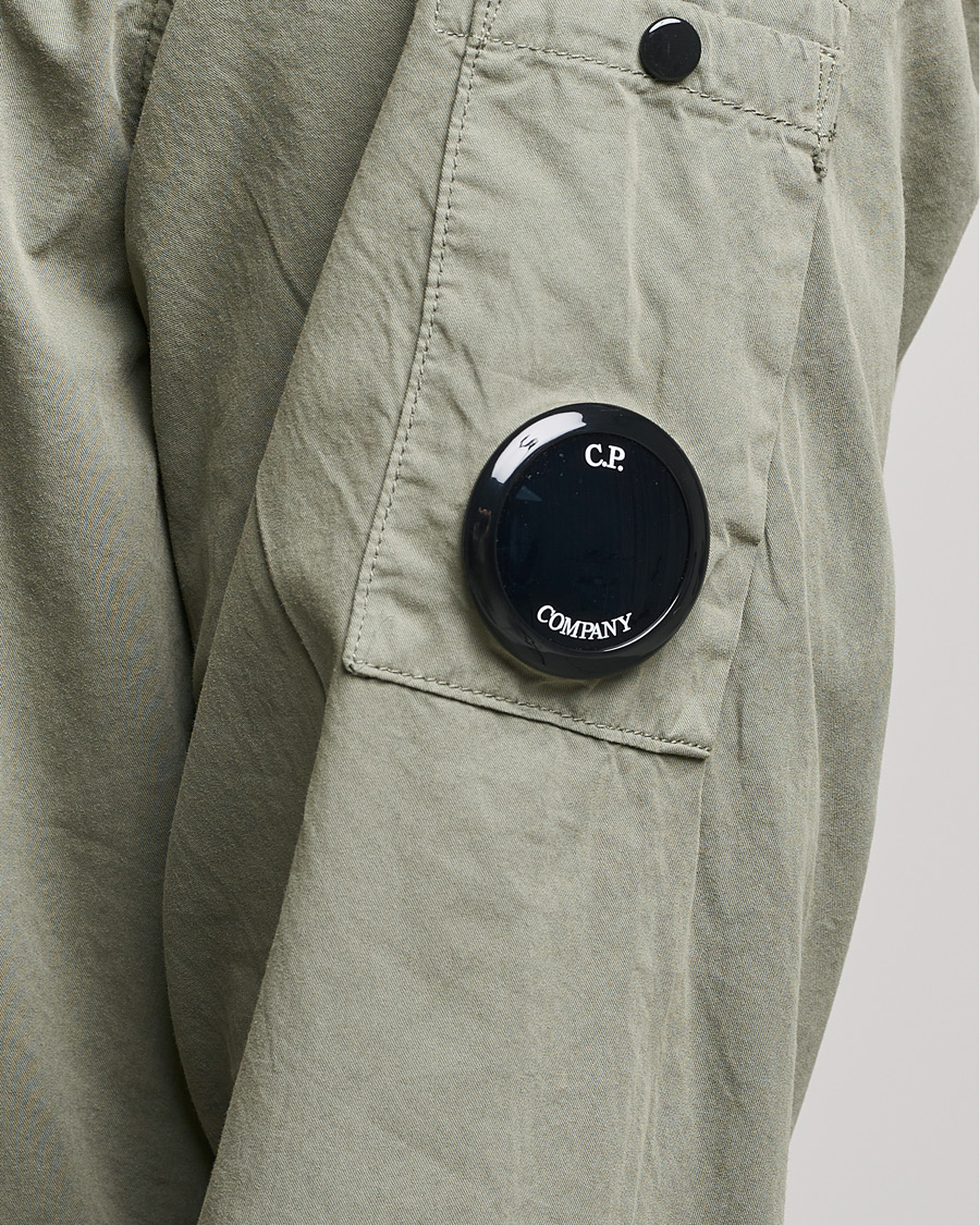 Mies | Kauluspaidat | C.P. Company | Garment Dyed Gabardine Overshirt Green