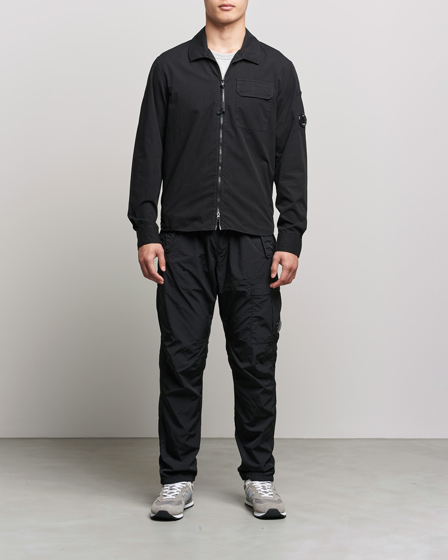 Mies | Kauluspaidat | C.P. Company | Garment Dyed Gabardine Overshirt Black