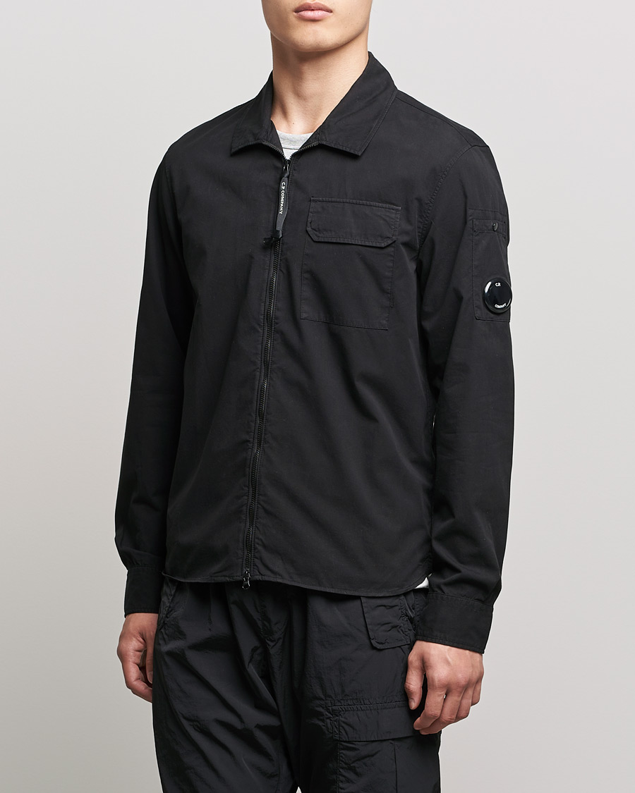 Mies |  | C.P. Company | Garment Dyed Gabardine Overshirt Black
