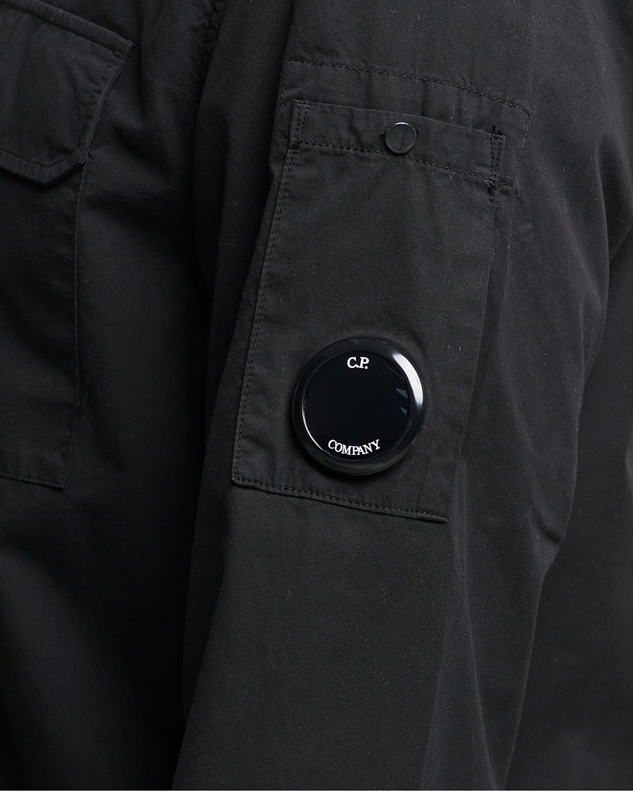 Mies | Kauluspaidat | C.P. Company | Garment Dyed Gabardine Overshirt Black