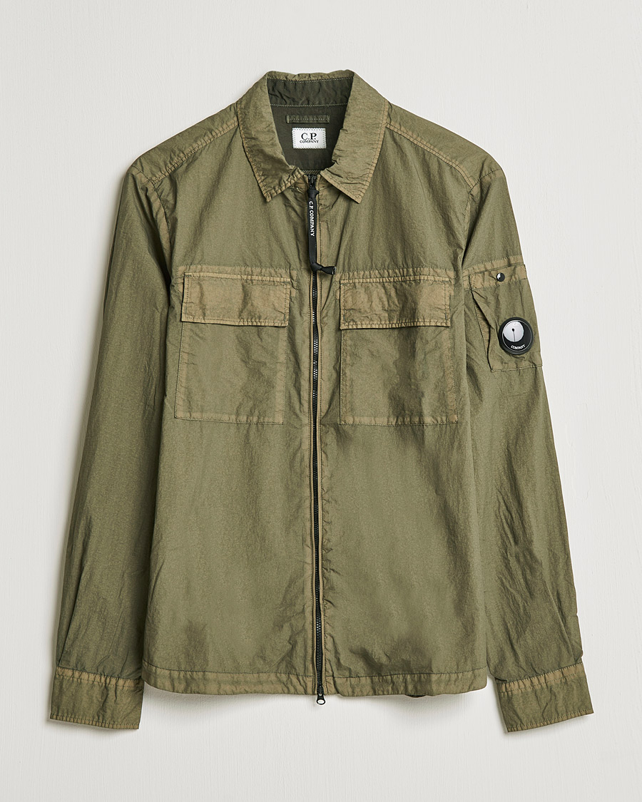 Mies | Kauluspaidat | C.P. Company | Taylon L Zip Overshirt Green