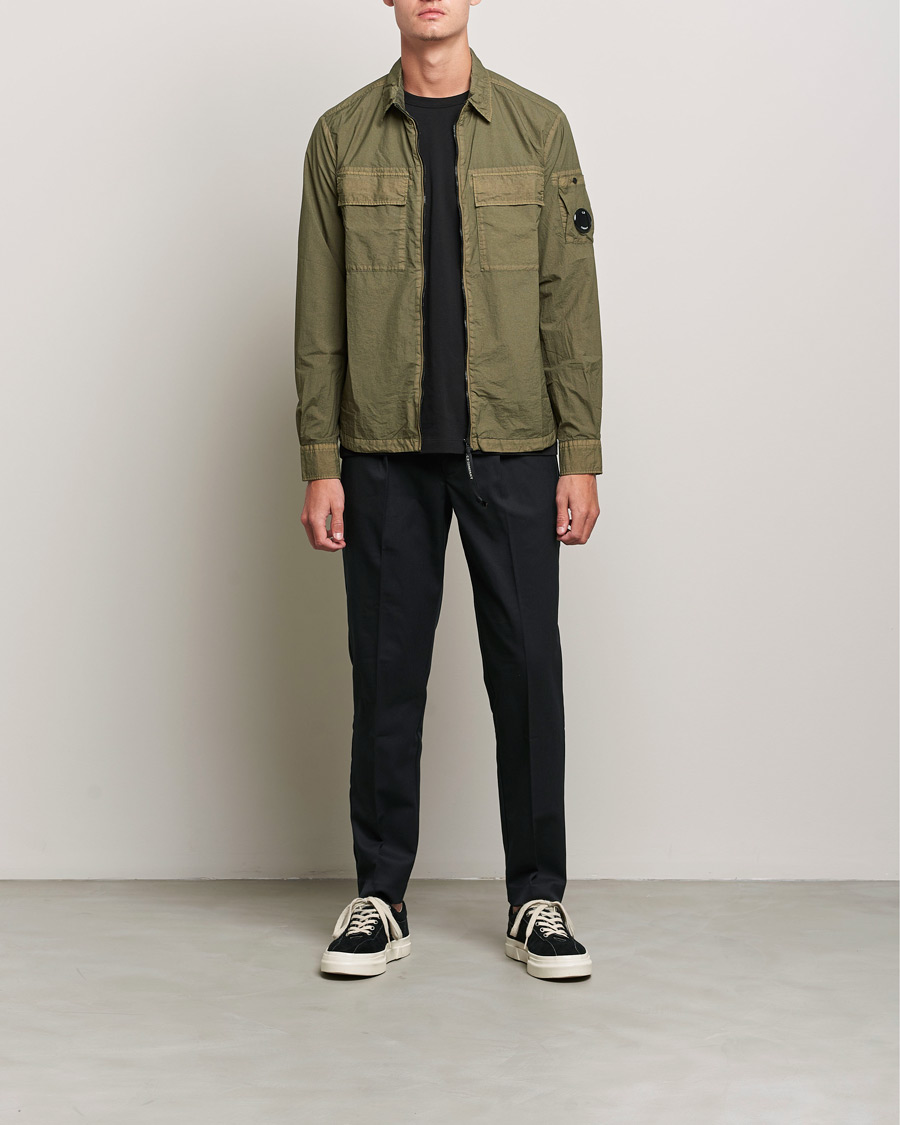 Mies | Kauluspaidat | C.P. Company | Taylon L Zip Overshirt Green