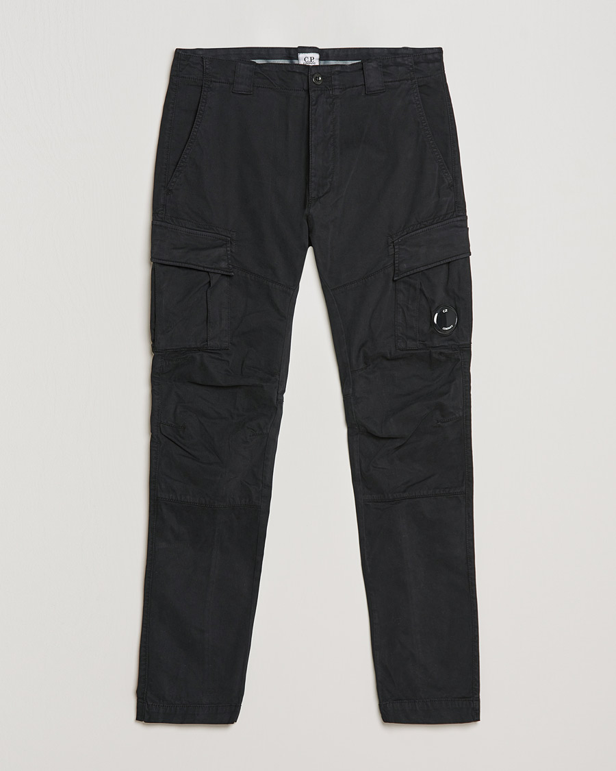 Mies | Housut | C.P. Company | Stretch Satin Lens Cargo Pants Black