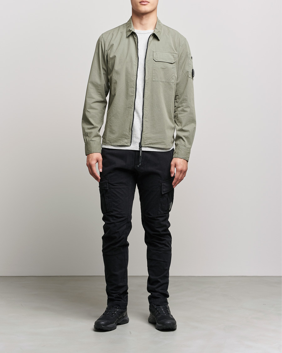 Mies | Housut | C.P. Company | Stretch Satin Lens Cargo Pants Black