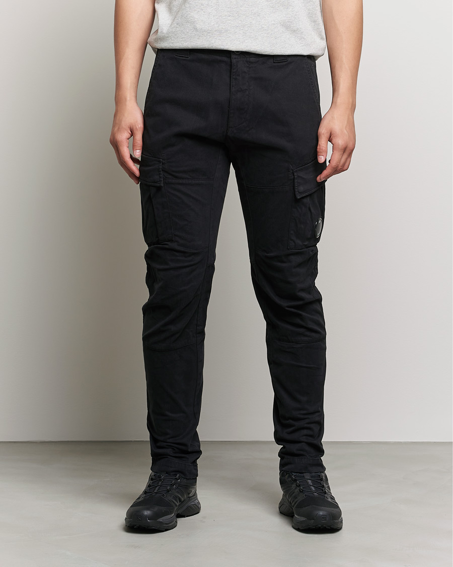 Mies | Housut | C.P. Company | Stretch Satin Lens Cargo Pants Black