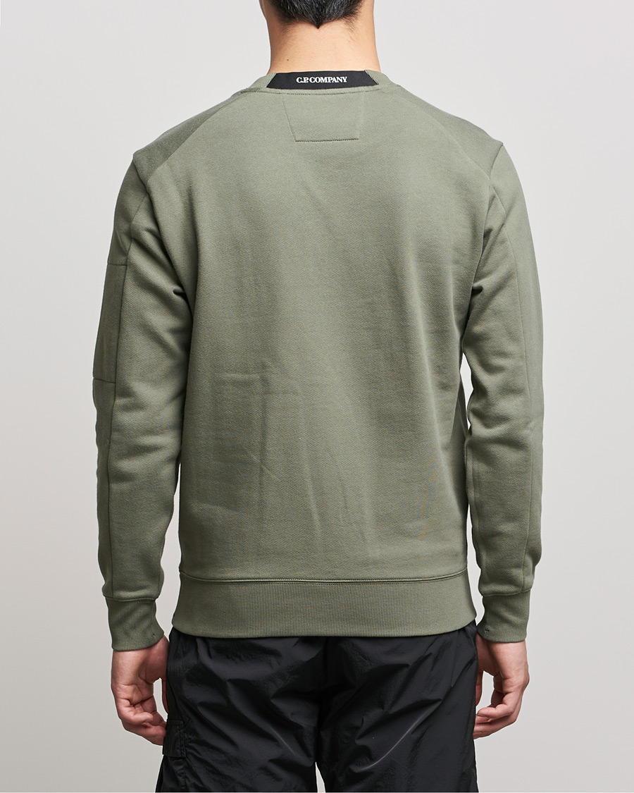Mies | Puserot | C.P. Company | Diagonal Raised Fleece Lens Sweatshirt Green