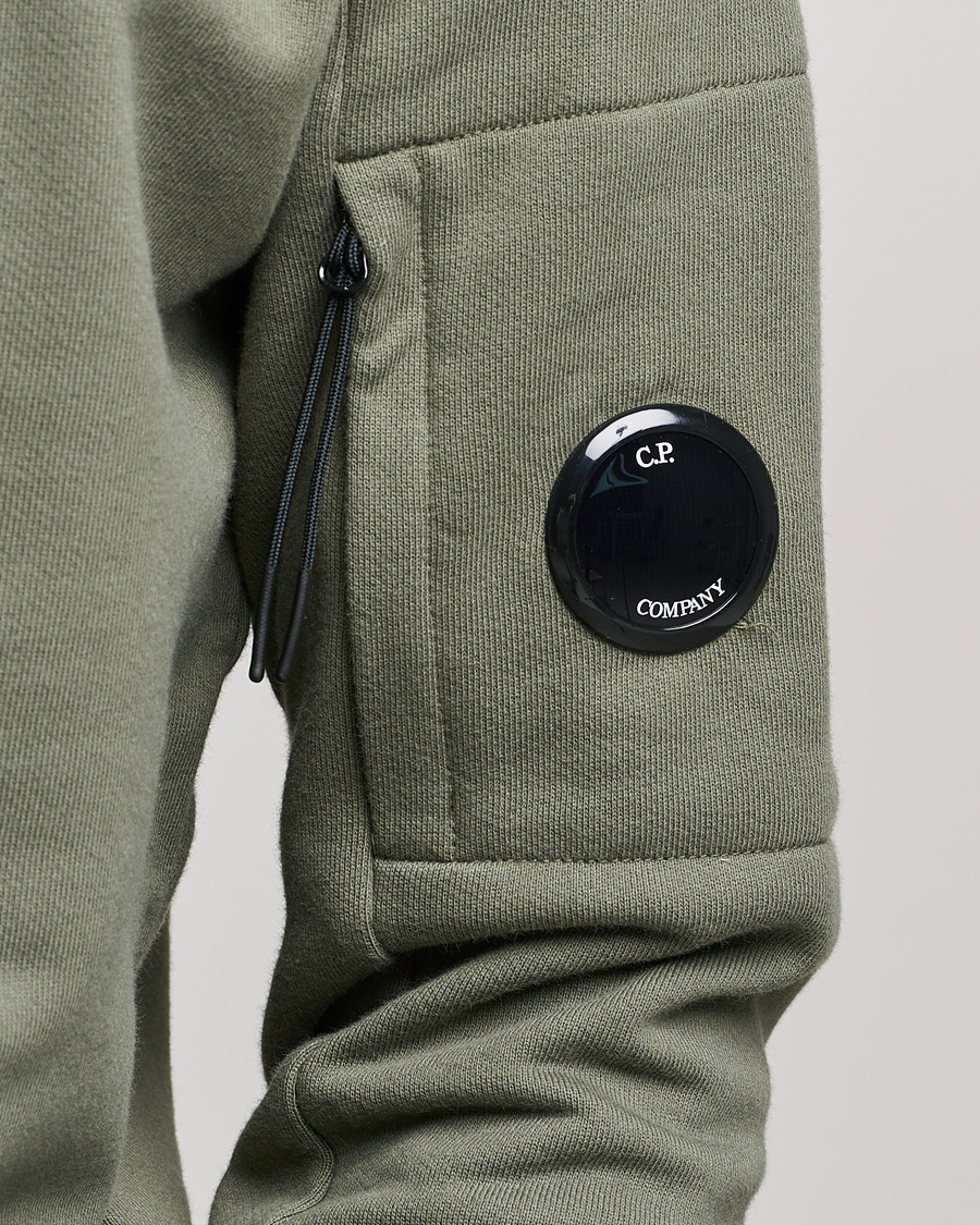 Mies | Puserot | C.P. Company | Diagonal Raised Fleece Lens Sweatshirt Green