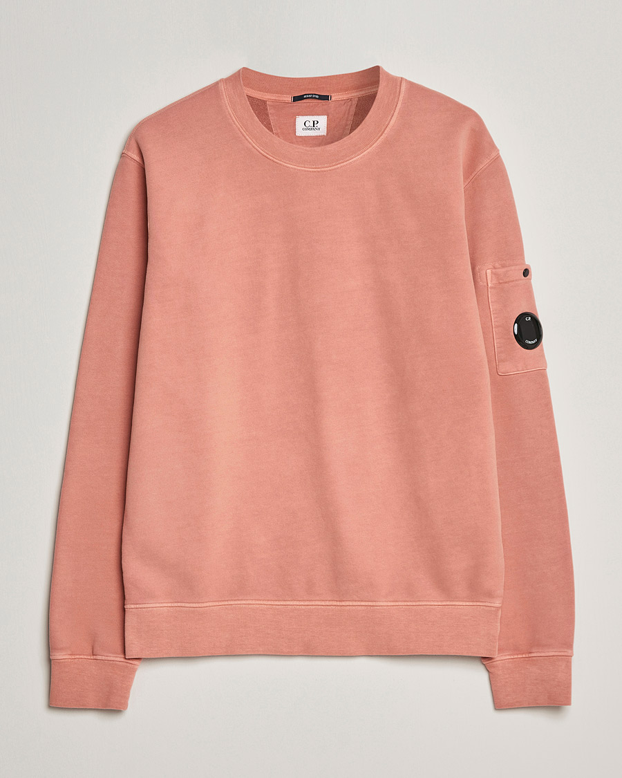 Mies | Puserot | C.P. Company | Brushed Emerized Diagonal Fleece Sweat Peach