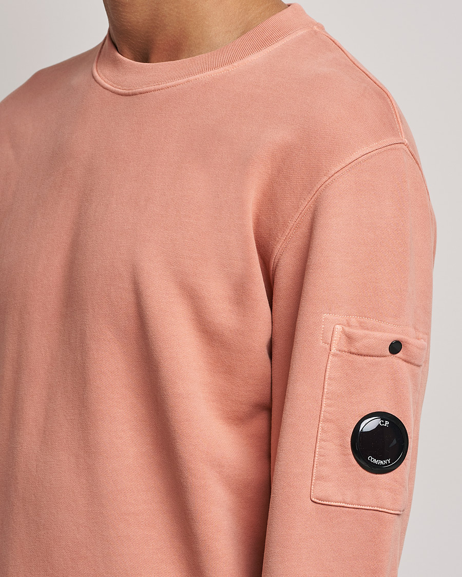 Mies | Puserot | C.P. Company | Brushed Emerized Diagonal Fleece Sweat Peach