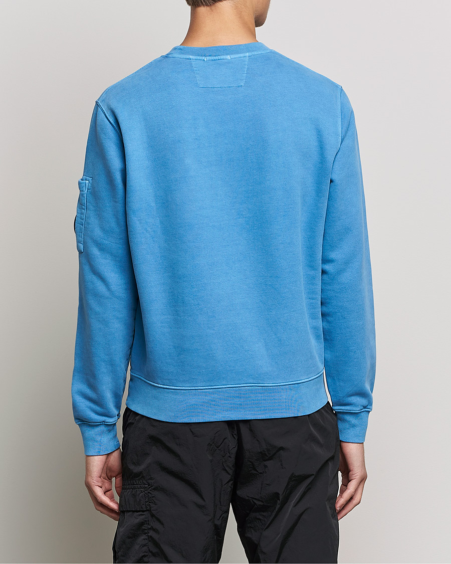 Mies | Puserot | C.P. Company | Brushed Emerized Diagonal Fleece Sweat Blue