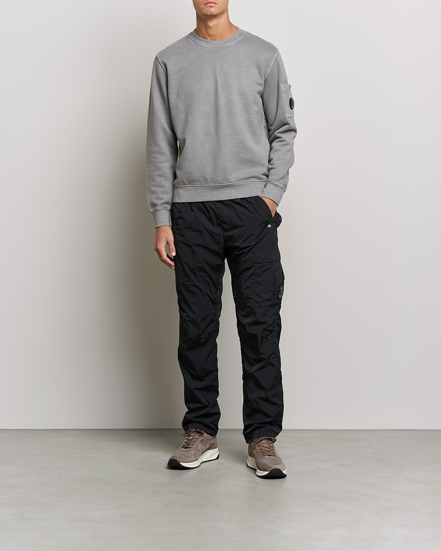 Mies | Puserot | C.P. Company | Brushed Emerized Diagonal Fleece Sweat Grey