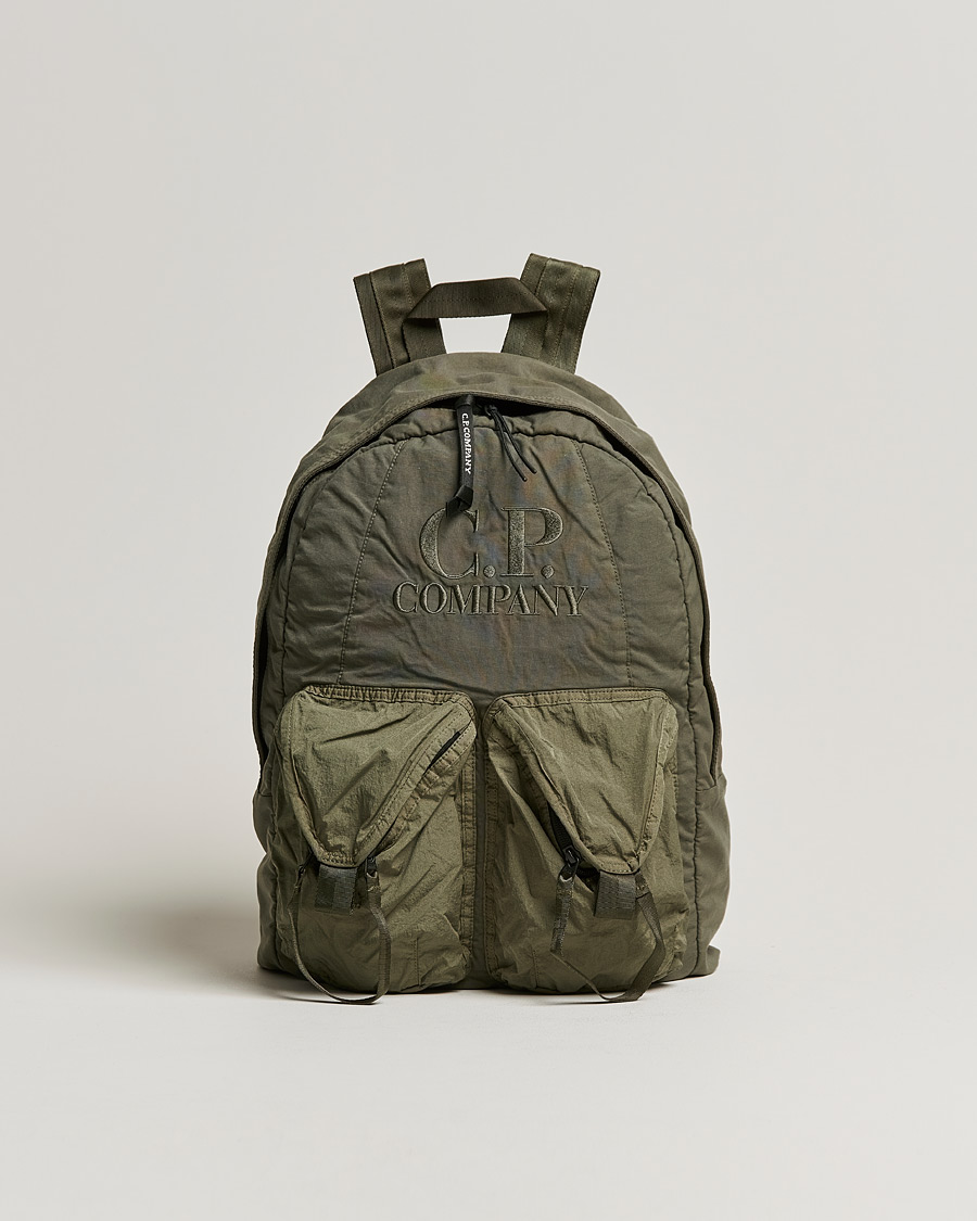 Mies | C.P. Company Taylon P Mixed Backpack Olive | C.P. Company | Taylon P Mixed Backpack Olive