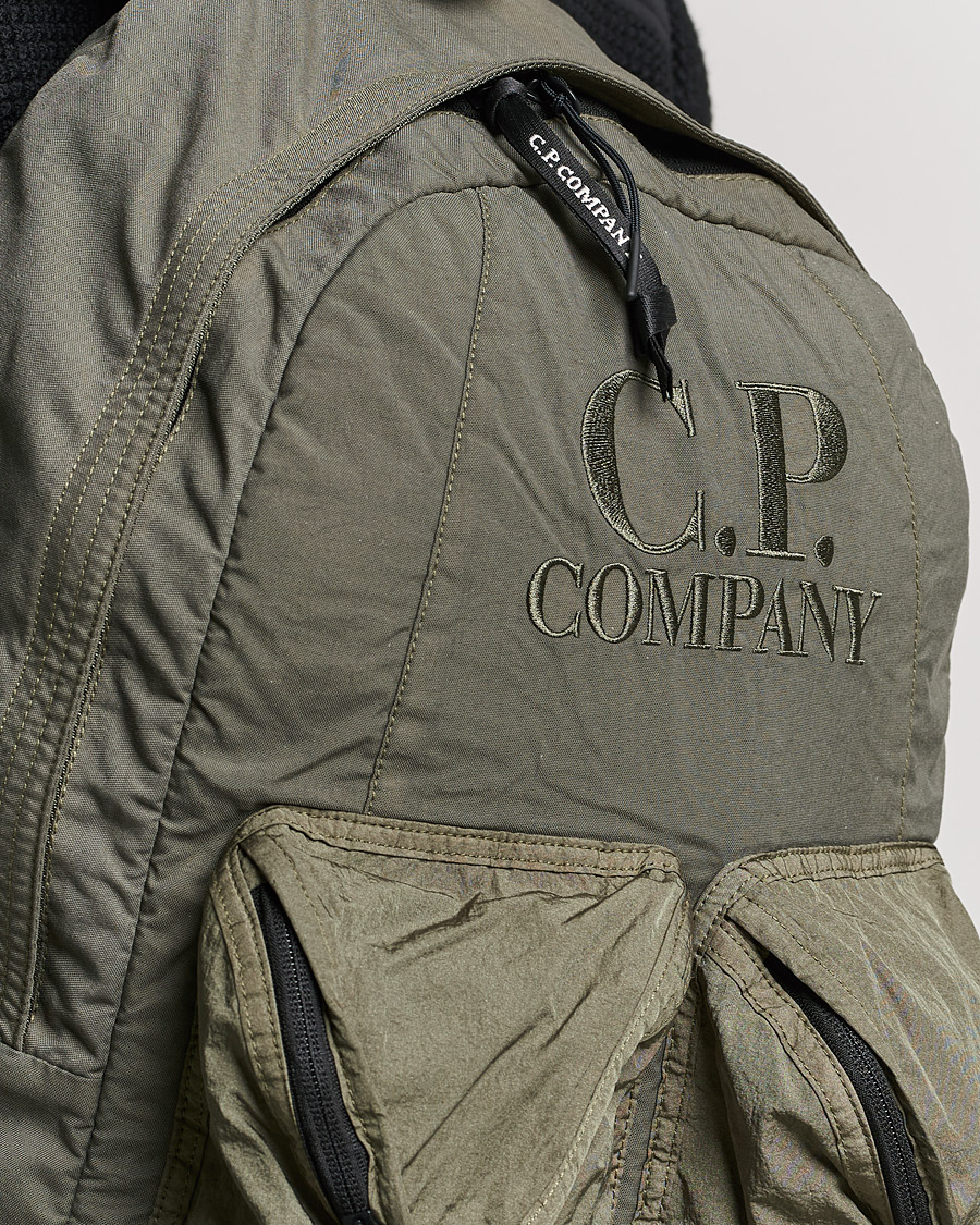 Mies | C.P. Company Taylon P Mixed Backpack Olive | C.P. Company | Taylon P Mixed Backpack Olive