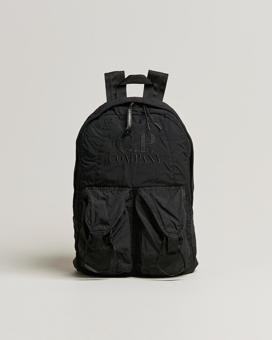 Mies | C.P. Company Taylon P Mixed Backpack Black | C.P. Company | Taylon P Mixed Backpack Black