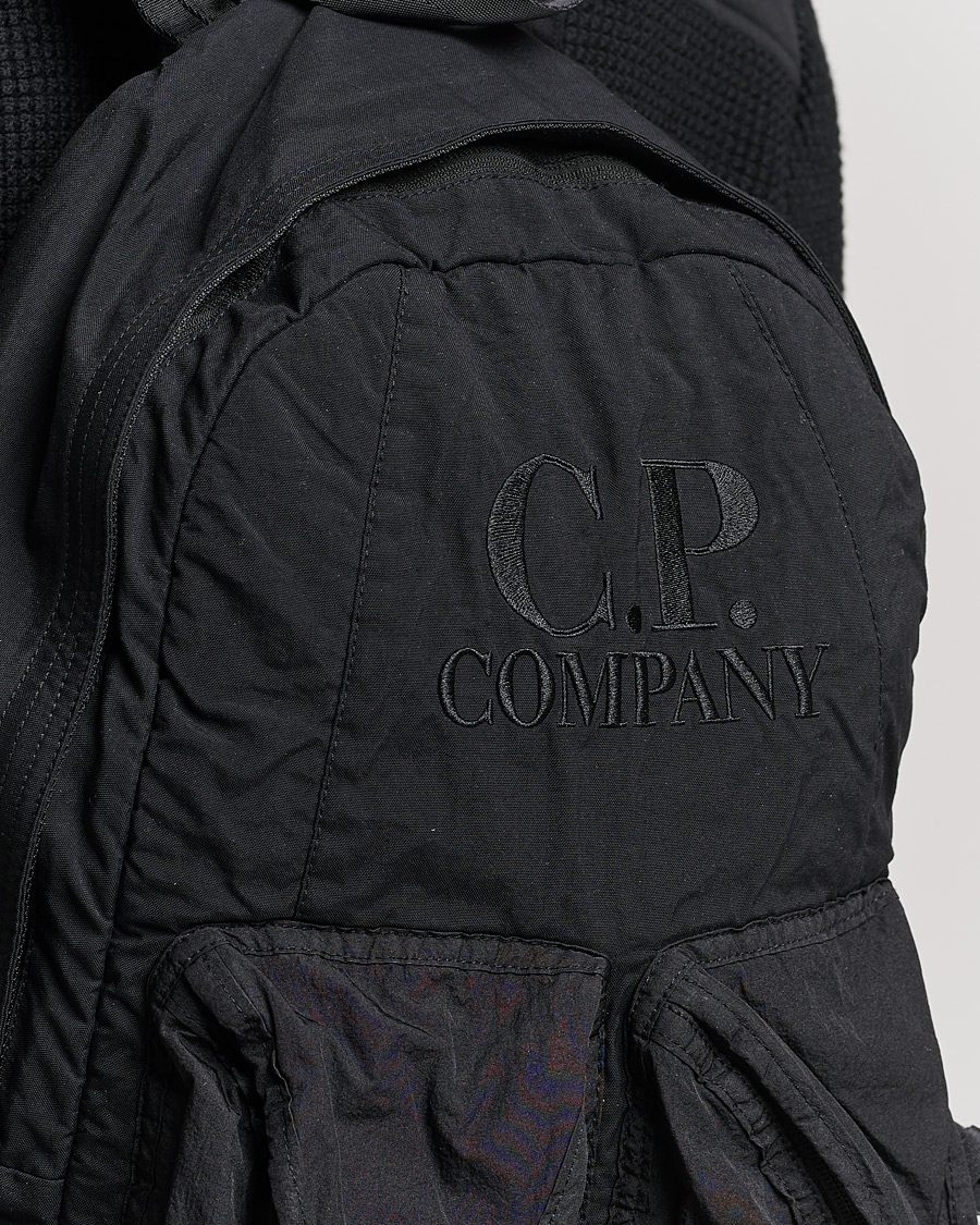 Mies | C.P. Company Taylon P Mixed Backpack Black | C.P. Company | Taylon P Mixed Backpack Black