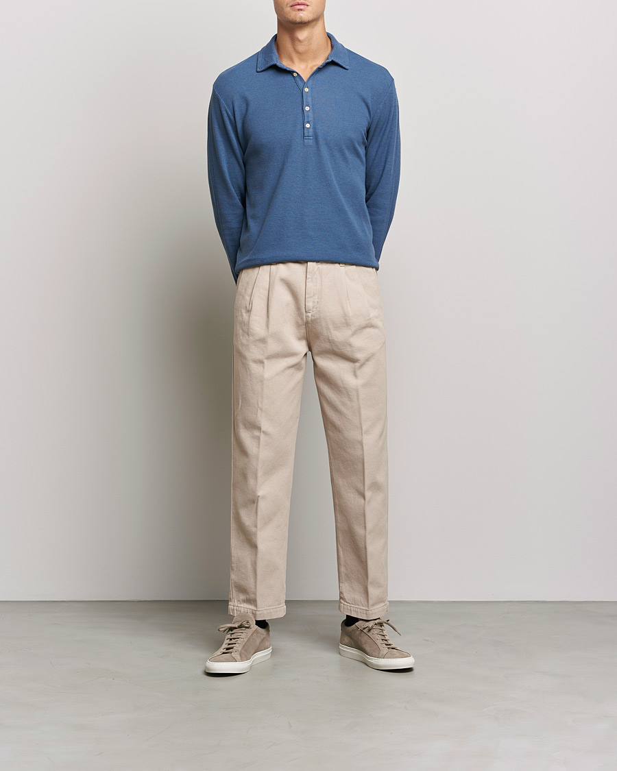 Mies | Housut | Massimo Alba | Strallo Pleated Chinos Beige
