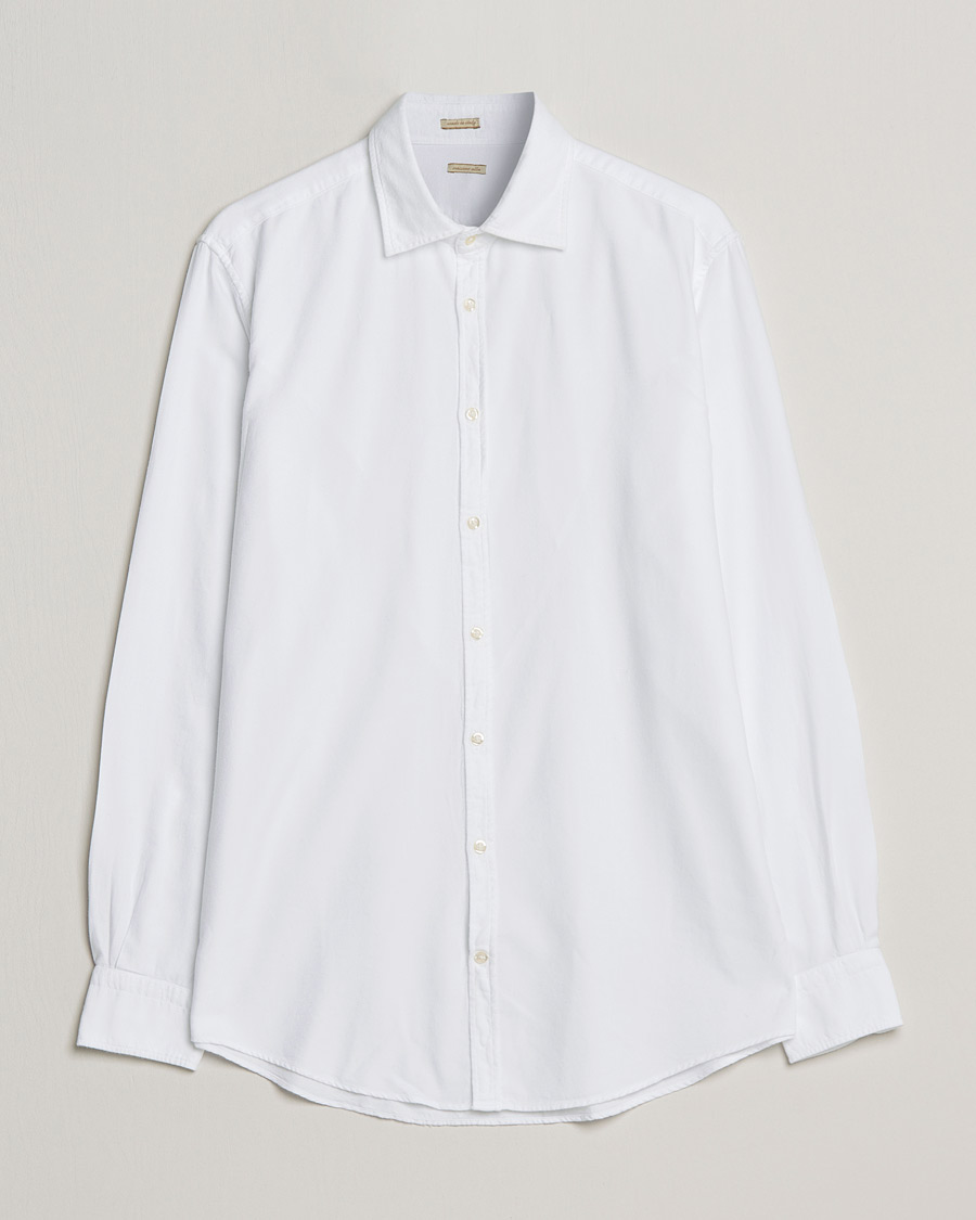 Mies | Kauluspaidat | Massimo Alba | Genova Soft Flannel Shirt White